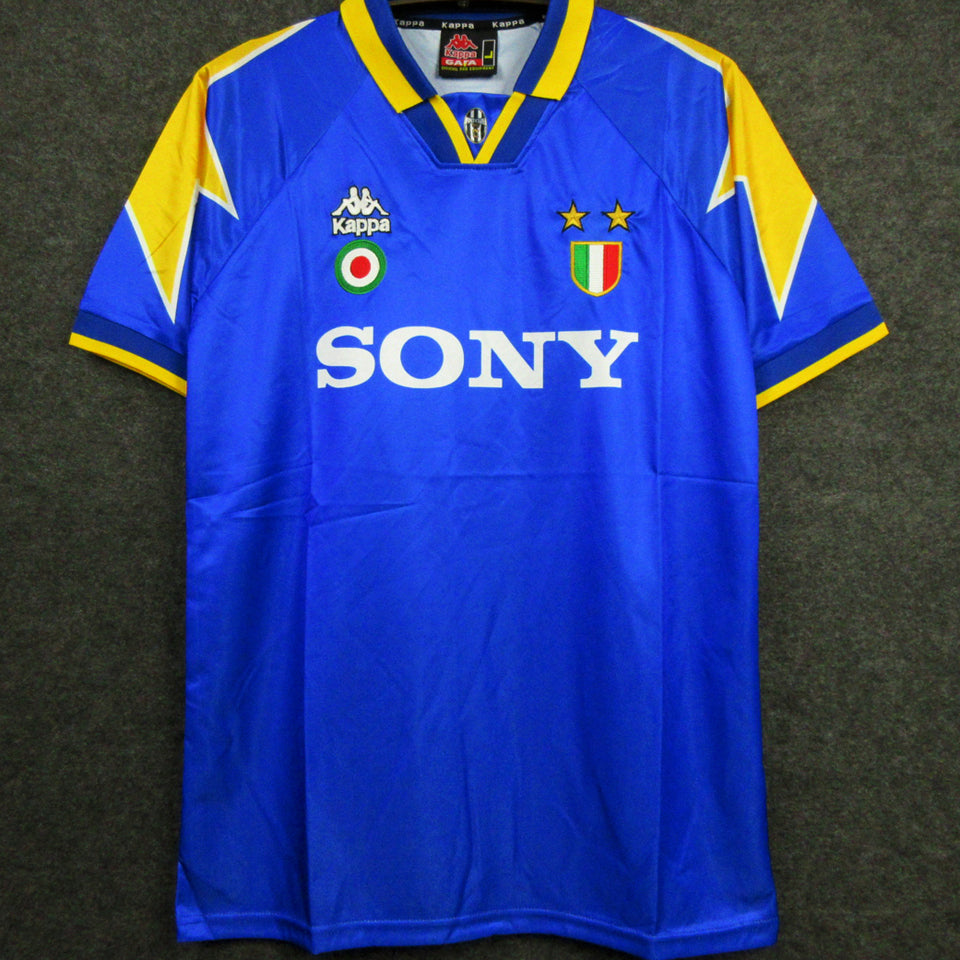jersey 1995/96 juventus visitante manga corta versión fan retro