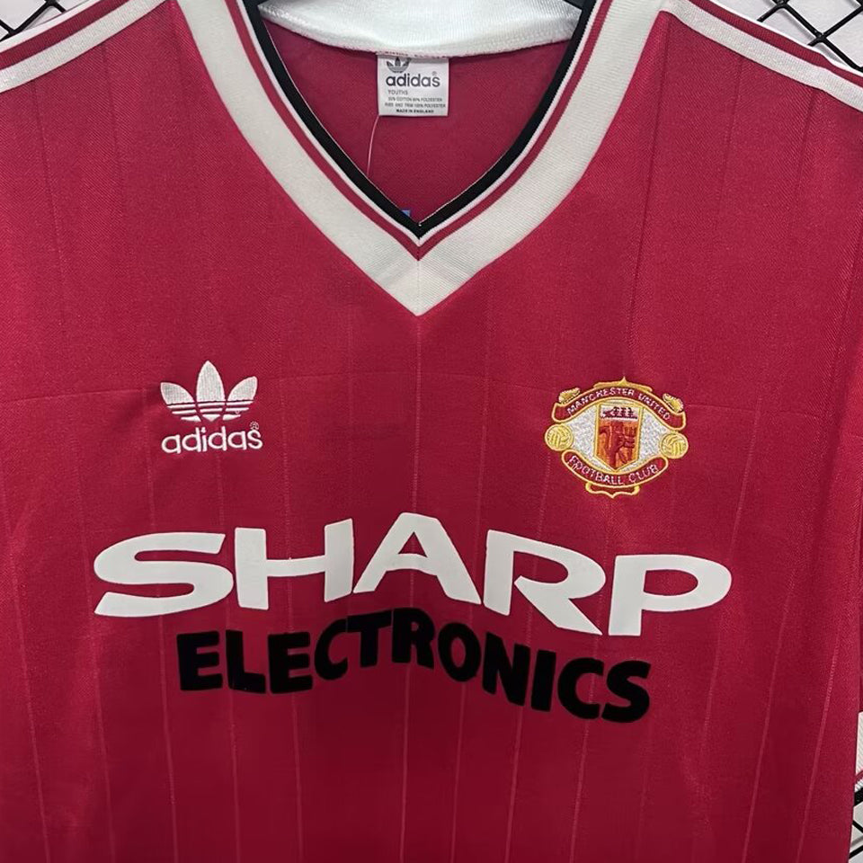 Jersey 1983 Manchester United Local Manga corta Versión Fan Retro