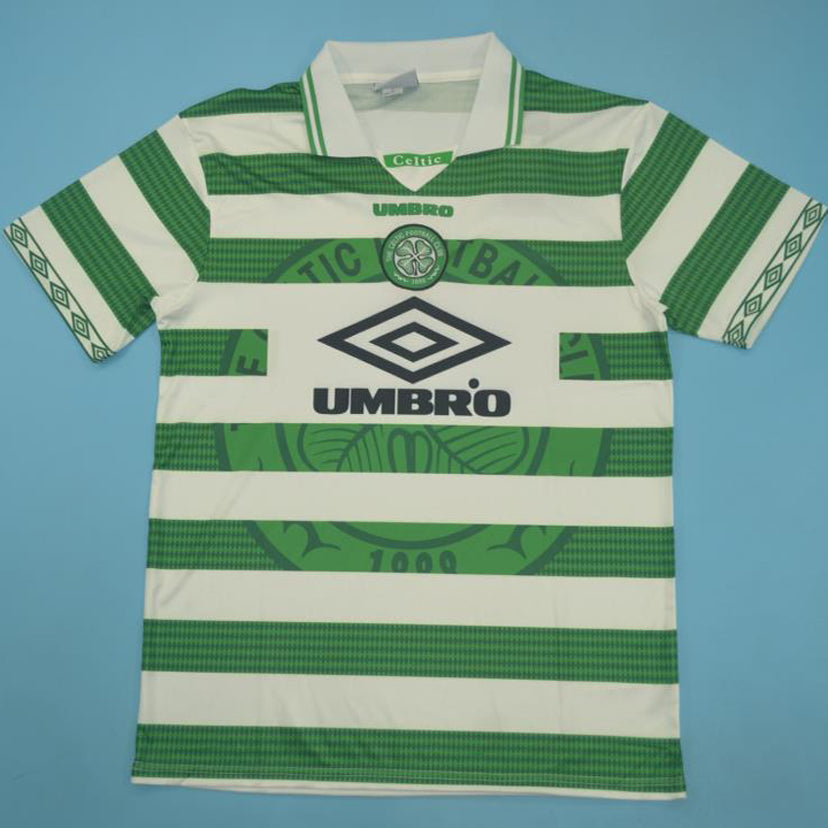 jersey 1997/99 celtic local manga corta versión fan retro