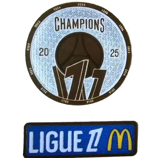 2025 Champions 2025 Ligue Patch Puede Parches/Letras