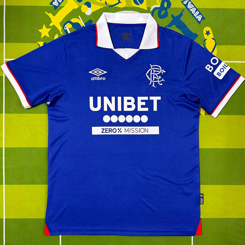 jersey 2025/26 glasgow rangers local manga corta versión fan