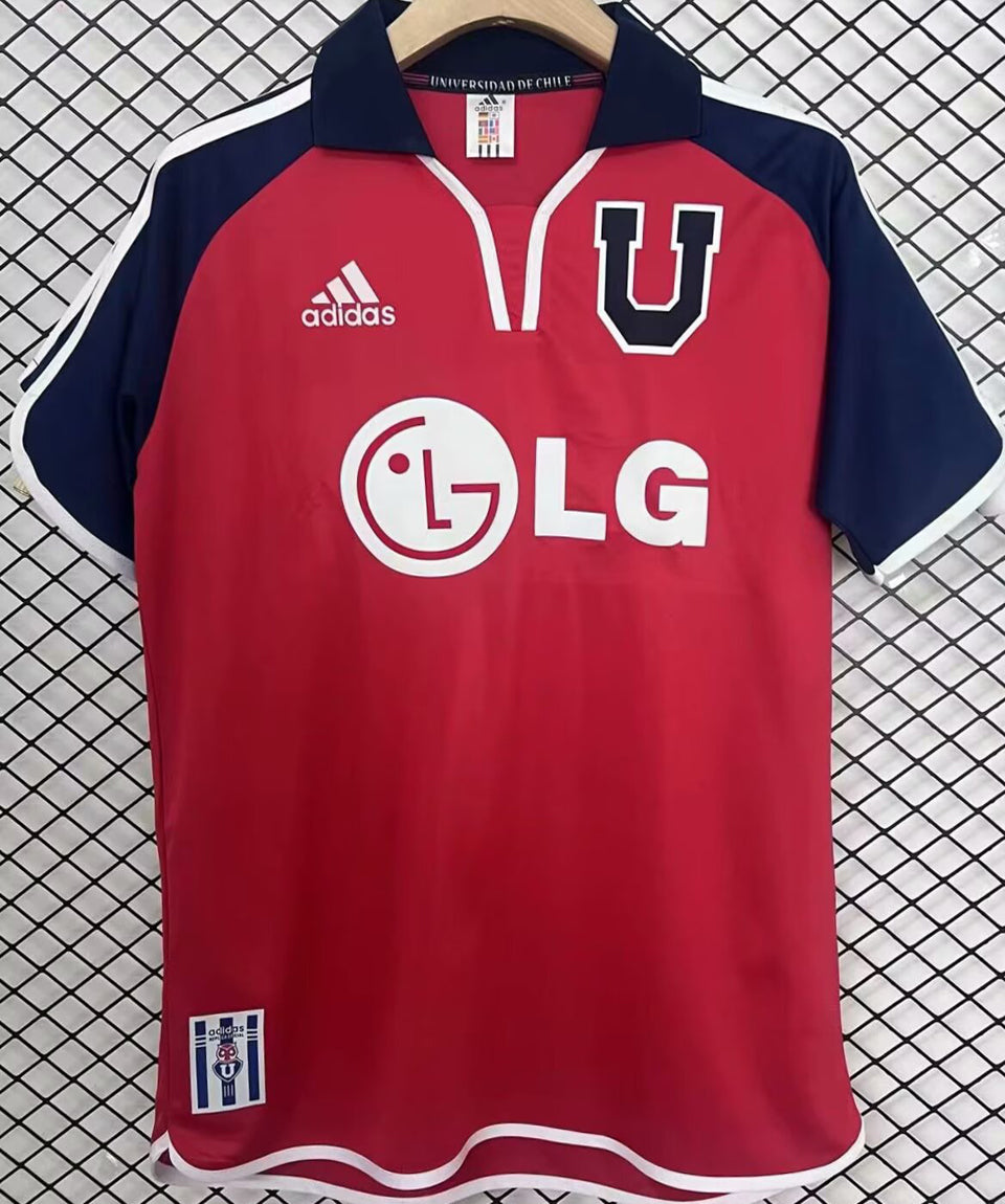 jersey 2001/02 universidad de chile visitante manga corta versión fan retro