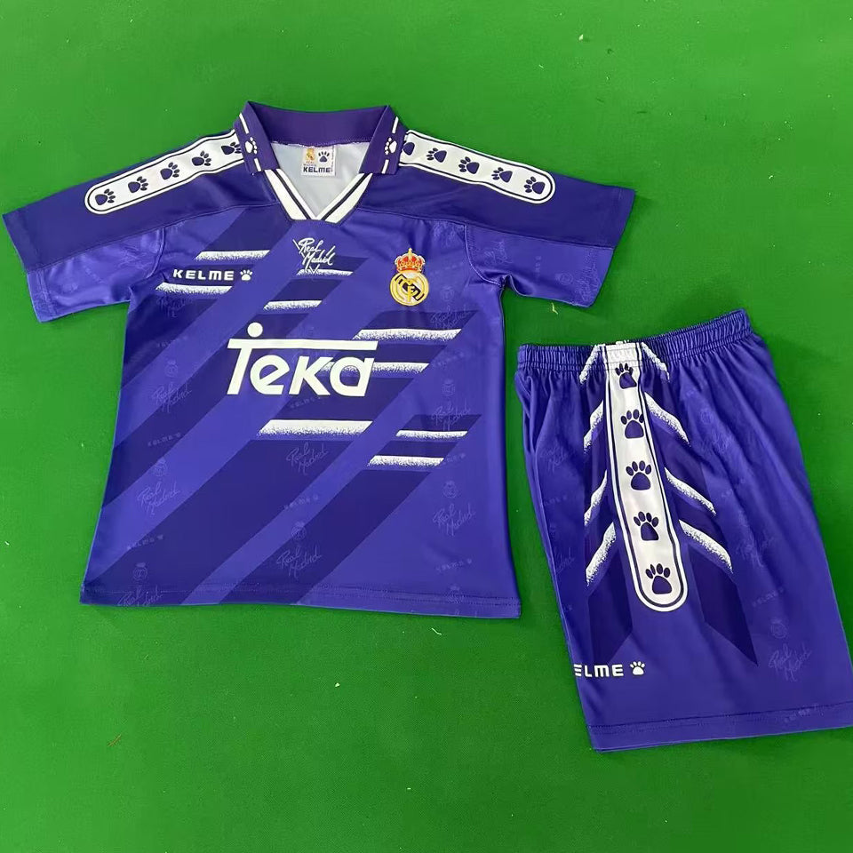 jersey 1994/96 real madrid visitante manga corta niño retro