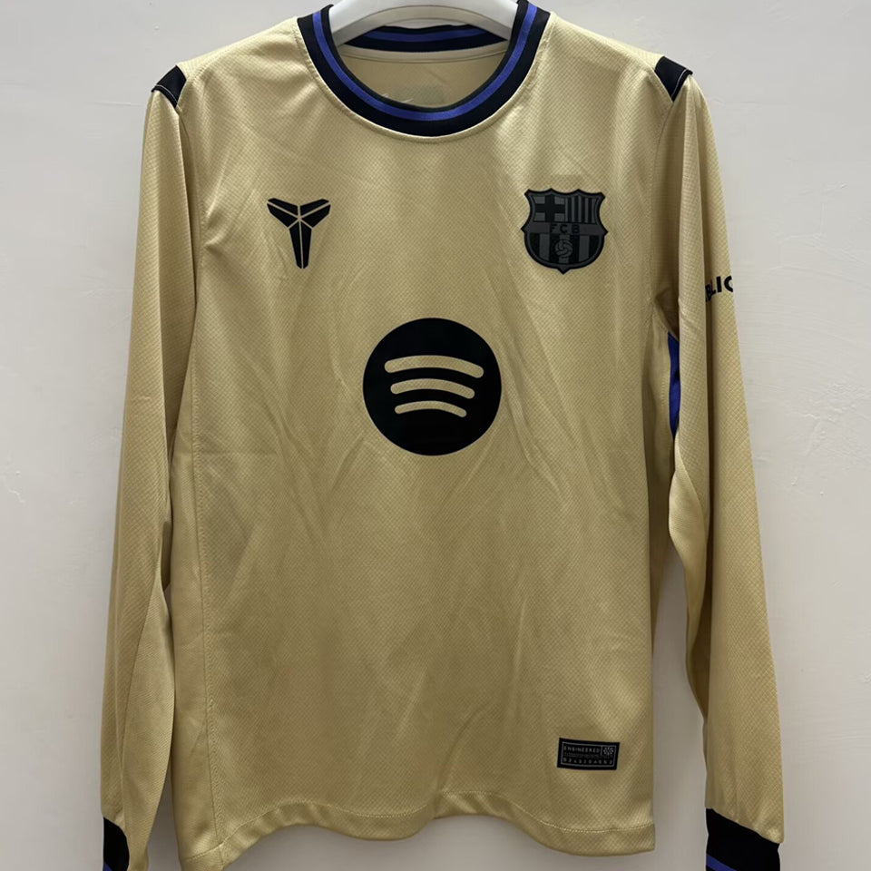 Jersey 2025/26 Barcelona Visitante Manga larga Versión Fan