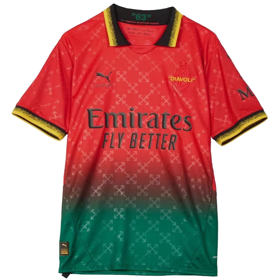 jersey 2024/25 ac milan especial manga corta versión fan