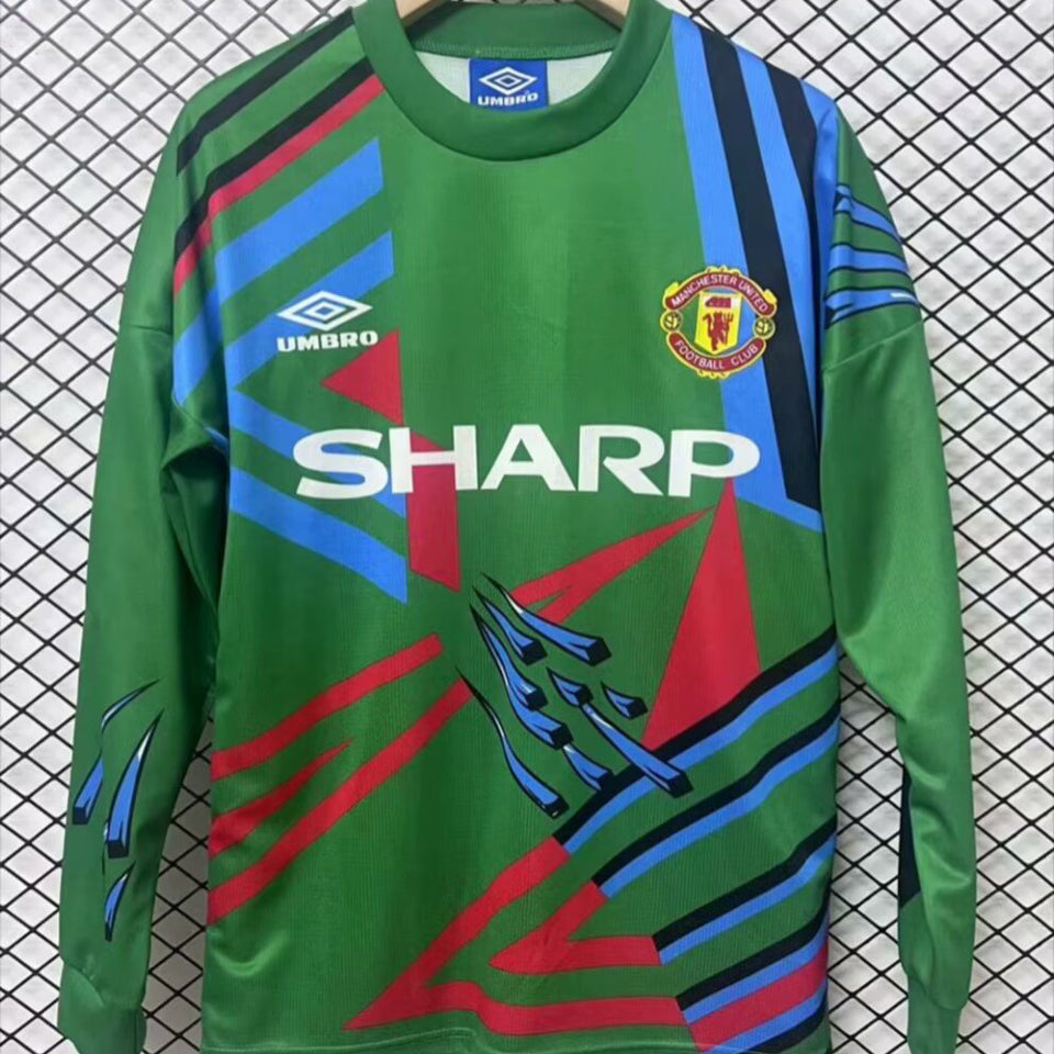 jersey 1992/93 manchester united portero manga corta versión fan retro