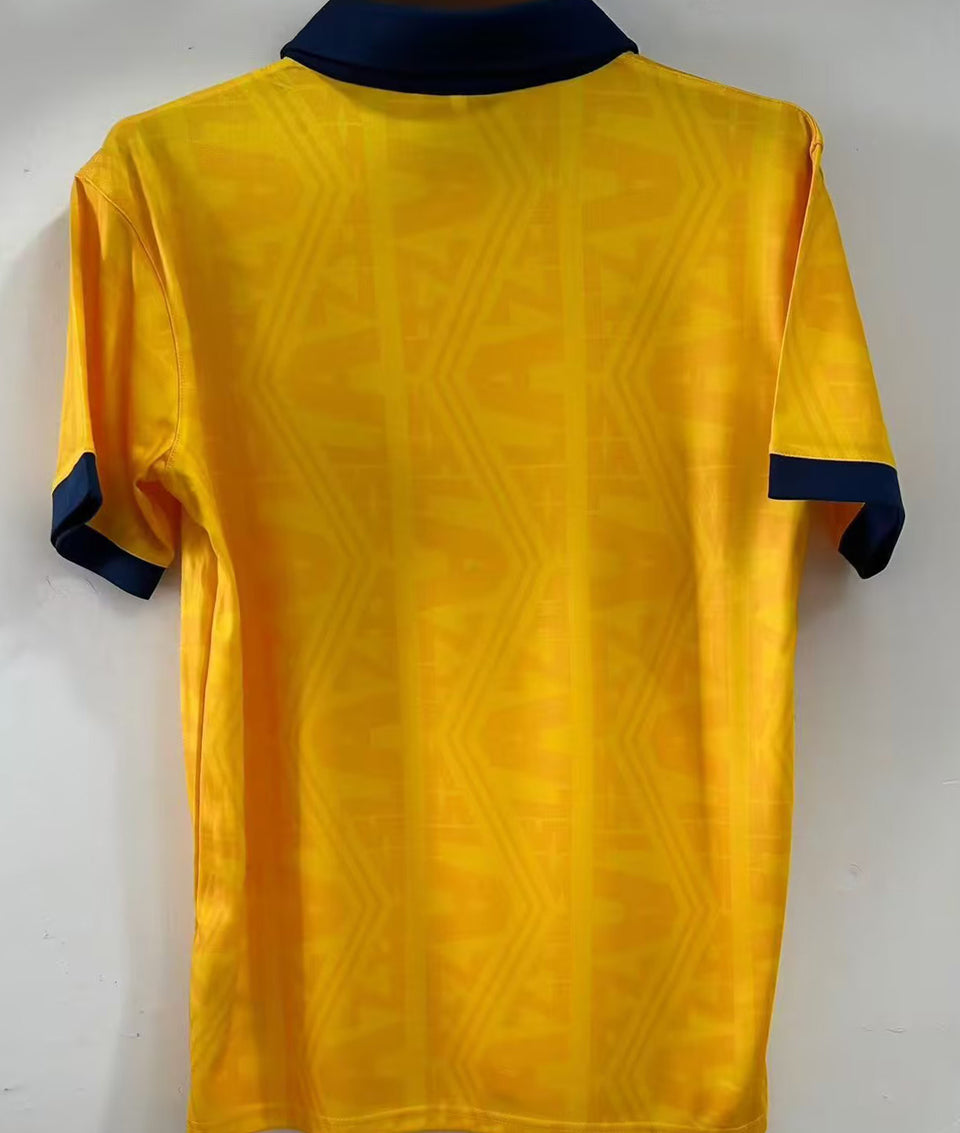 jersey 1992 lazio visitante manga corta versión fan retro
