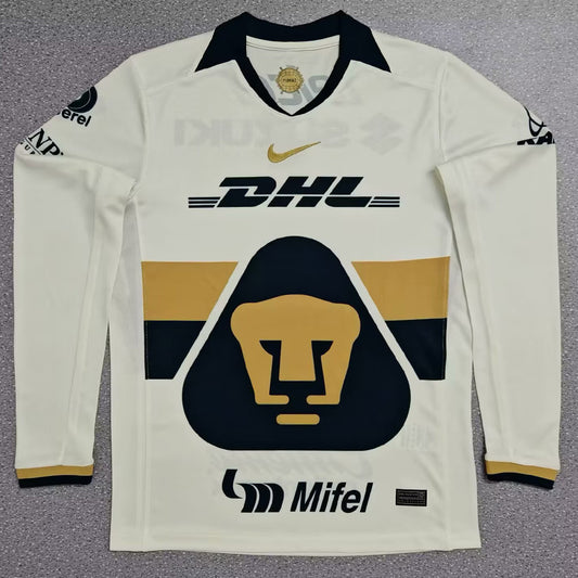 Jersey 2025/26 Pumas UNAM Local Manga larga Versión Fan