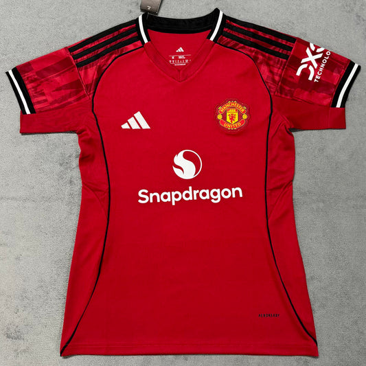 Jersey 2025/26 Manchester United Local Manga corta Mujer