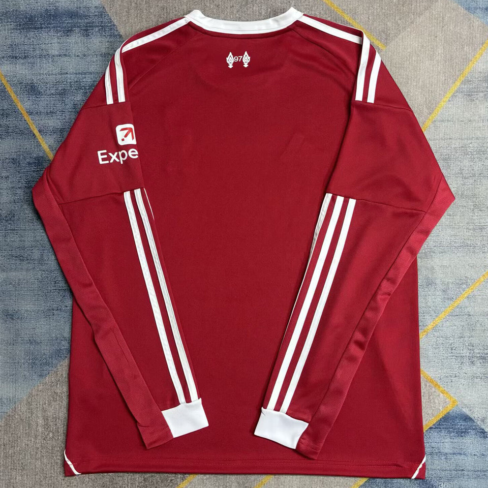 jersey 2025/26 liverpool local manga larga versión fan
