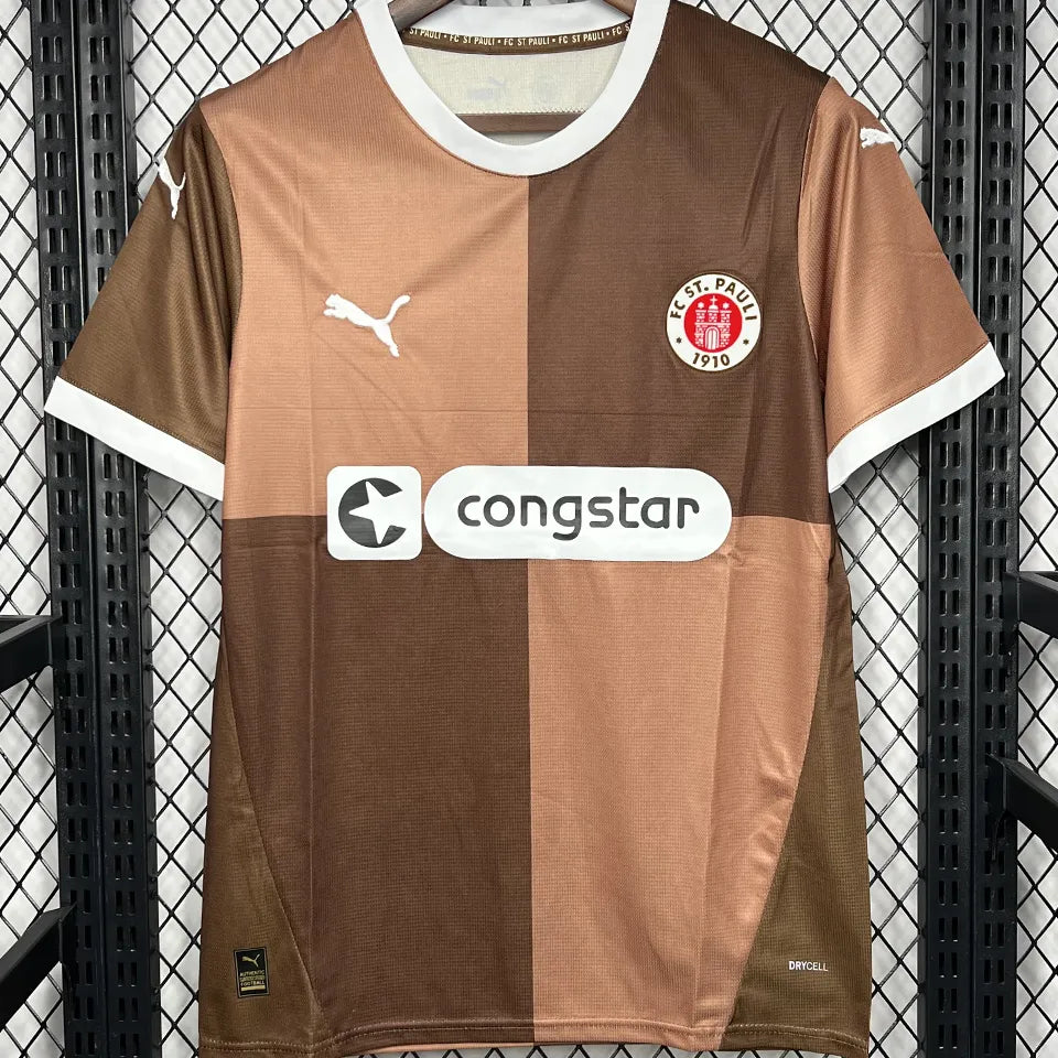 Jersey 2024/25 ST Pauli Local Manga corta Versión Fan