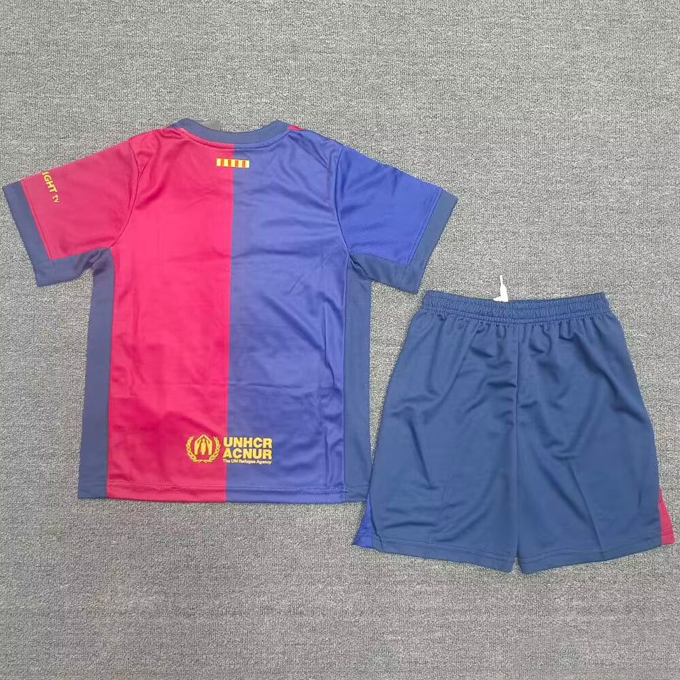 Jersey 2024/25 Barcelona Local Manga corta Niño