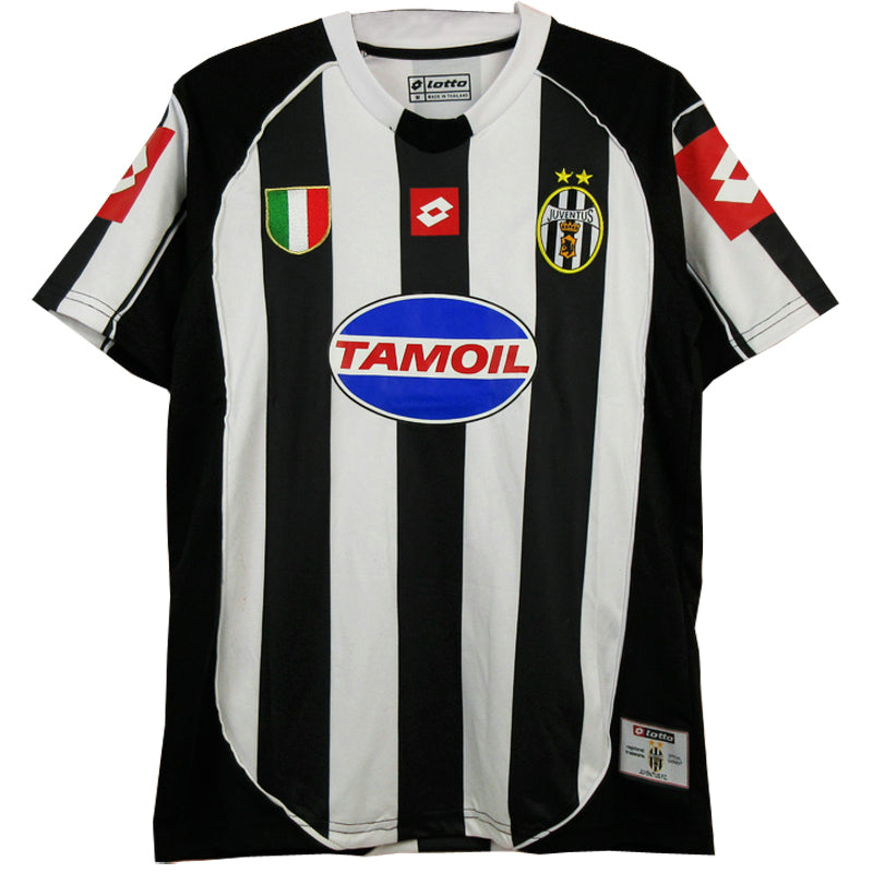 jersey 2002/03 juventus local manga corta versión fan retro