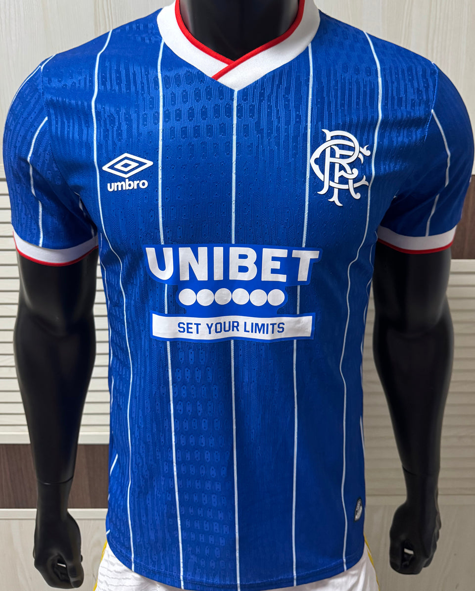 jersey 2026/27 glasgow rangers local manga corta versión jugador