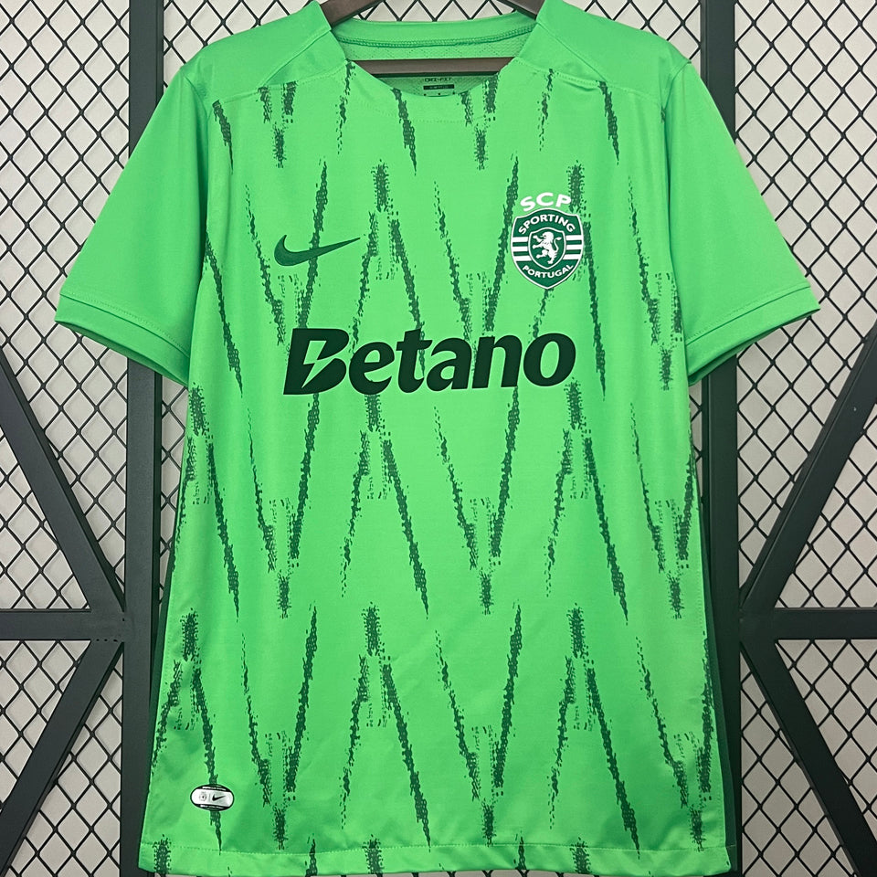 Jersey 2024/25 Sporting CP Lisbon Visitante Manga corta Versión Fan
