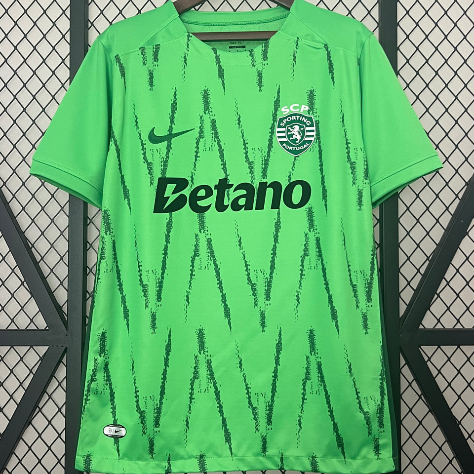 Jersey 2024/25 Sporting CP Lisbon Visitante Manga corta Versión Fan