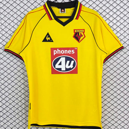 Jersey 1999/2001 Watford Local Manga corta Versión Fan Retro