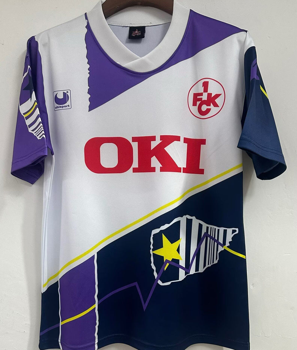 jersey 1994 kaiserslautern visitante manga corta versión fan retro