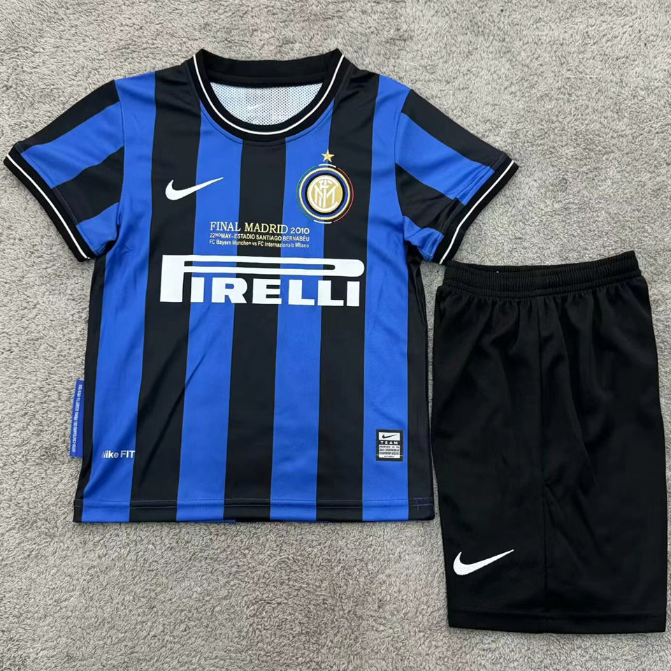 Jersey 2010 Inter Milan Local Manga corta Niño Retro
