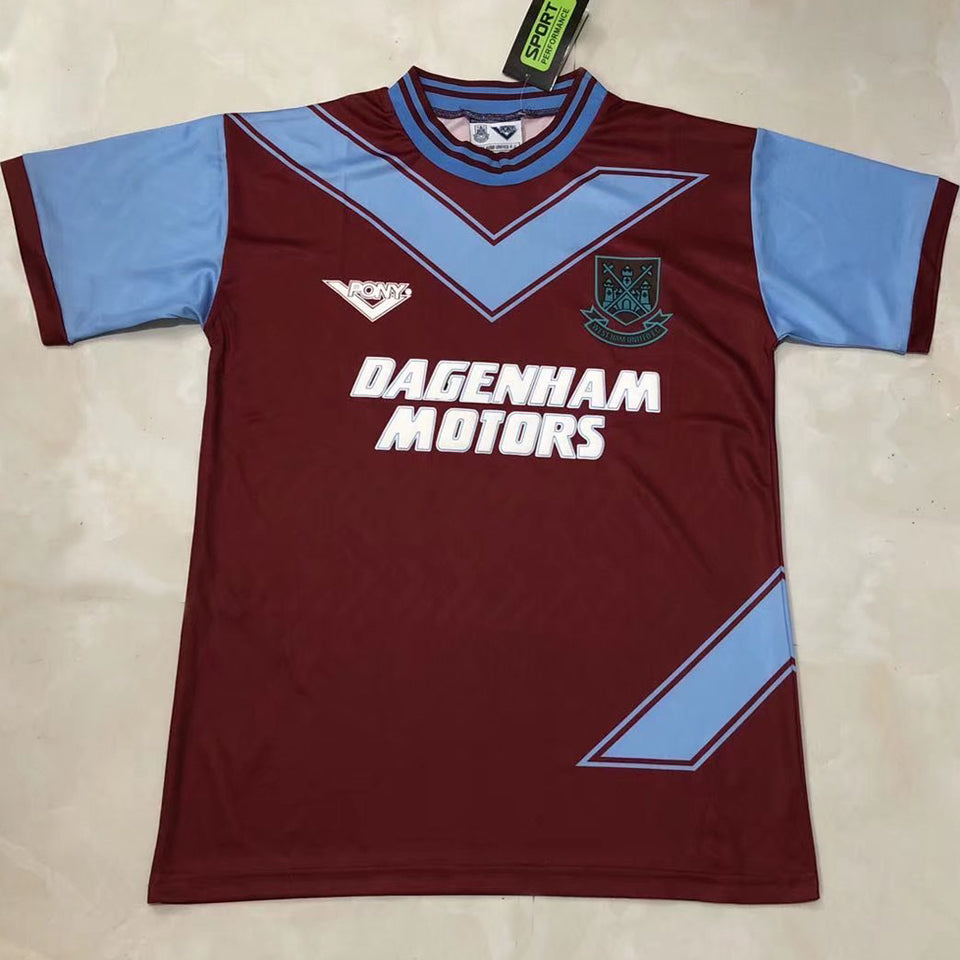 jersey 1993/94 west ham local manga corta versión fan retro
