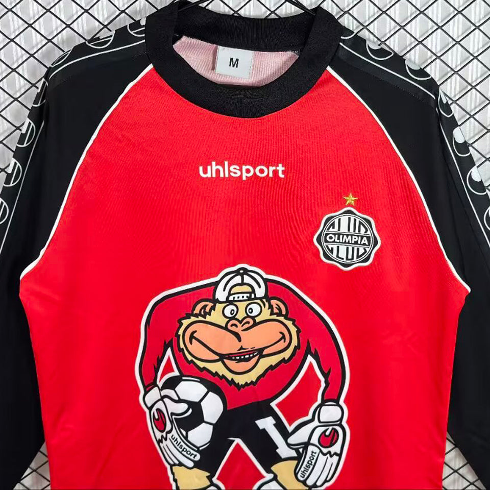jersey 2002 club olimpia portero manga corta versión fan retro