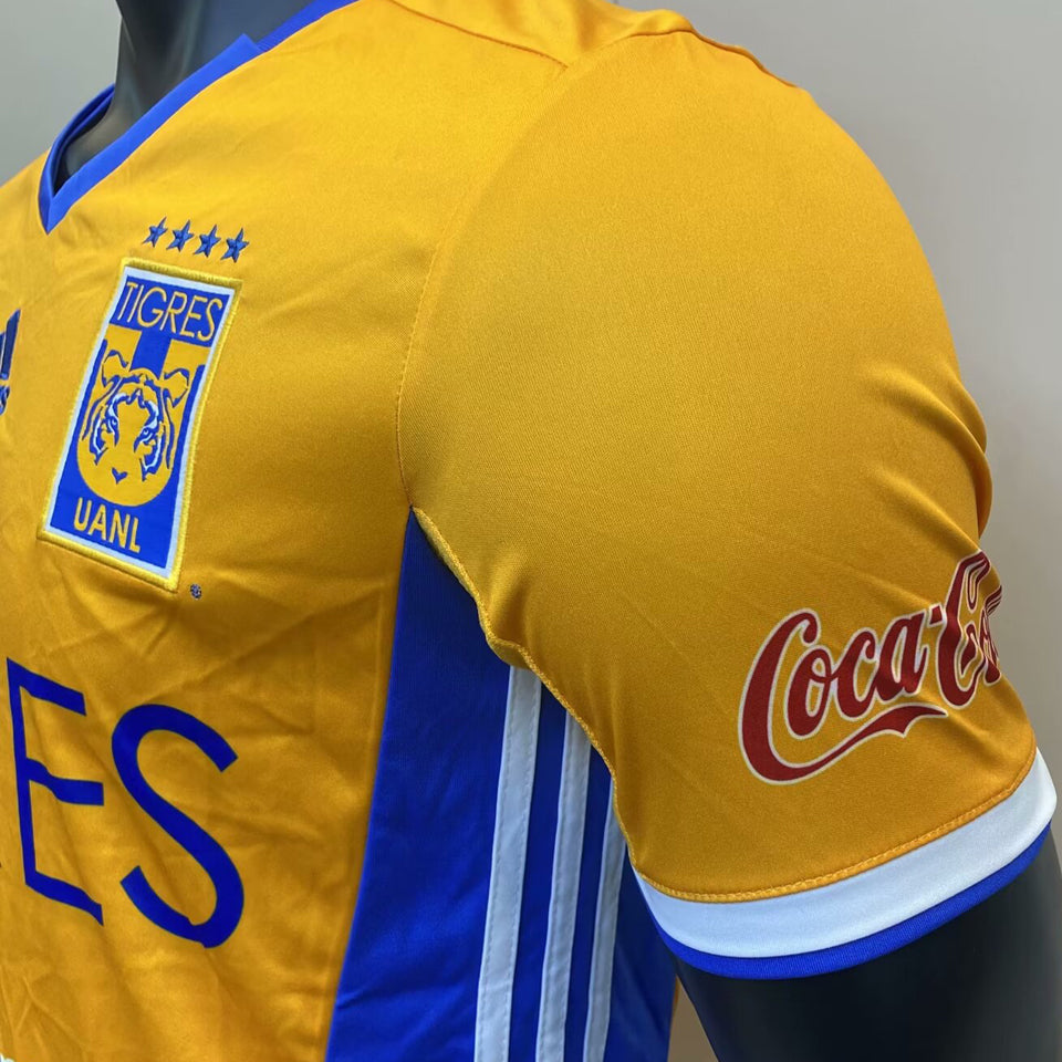 jersey 2016/17 tigres local manga corta versión fan retro