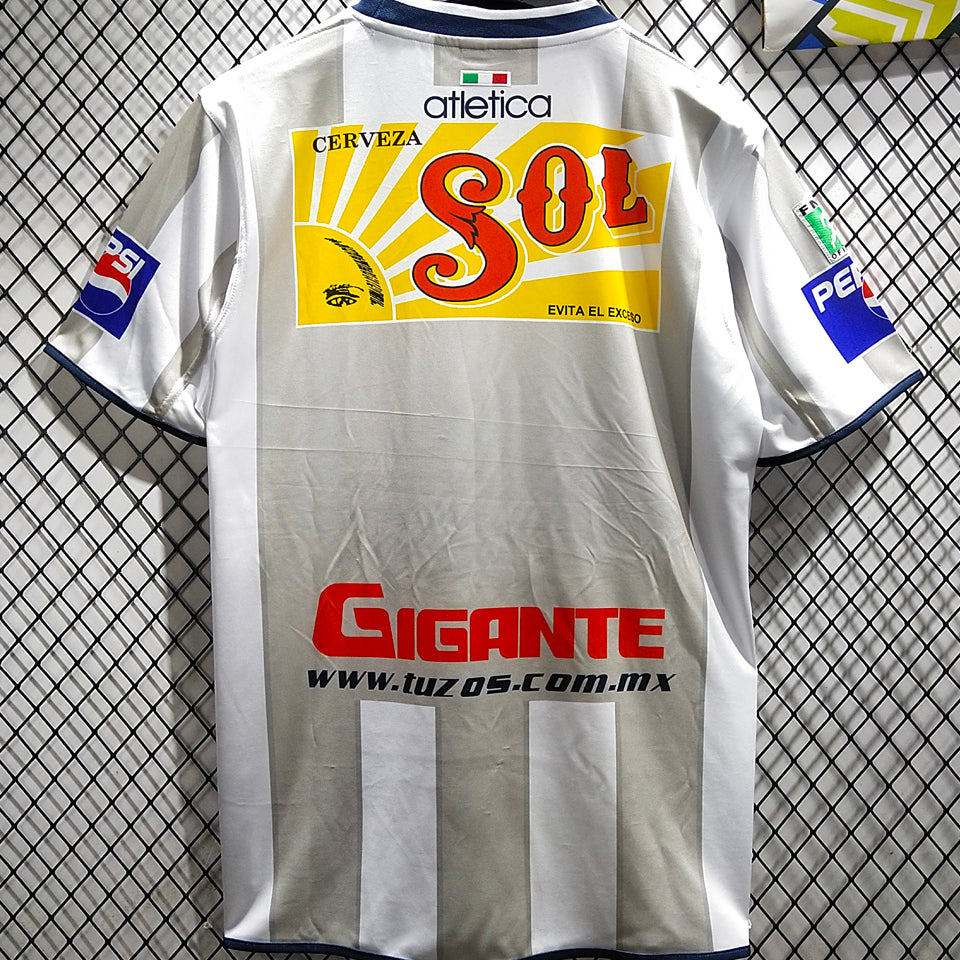 jersey 2001/2002 pachuca visitante manga corta versión fan retro