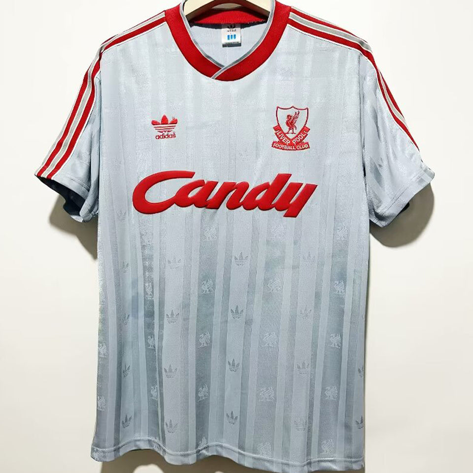 jersey 1988/89 liverpool visitante manga corta versión fan retro