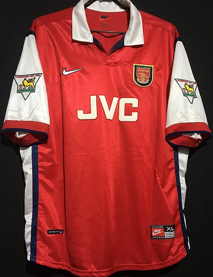 1998/99 Bergkamp 10 Ars Home Retro Parches/Letras