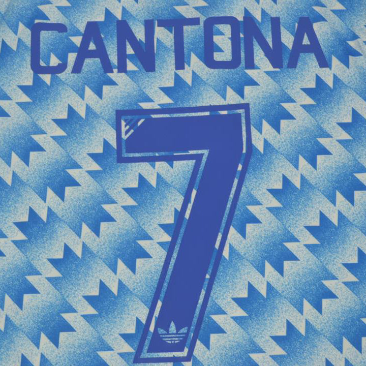 jersey 1990/92 manchester united visitante manga corta versión fan retro