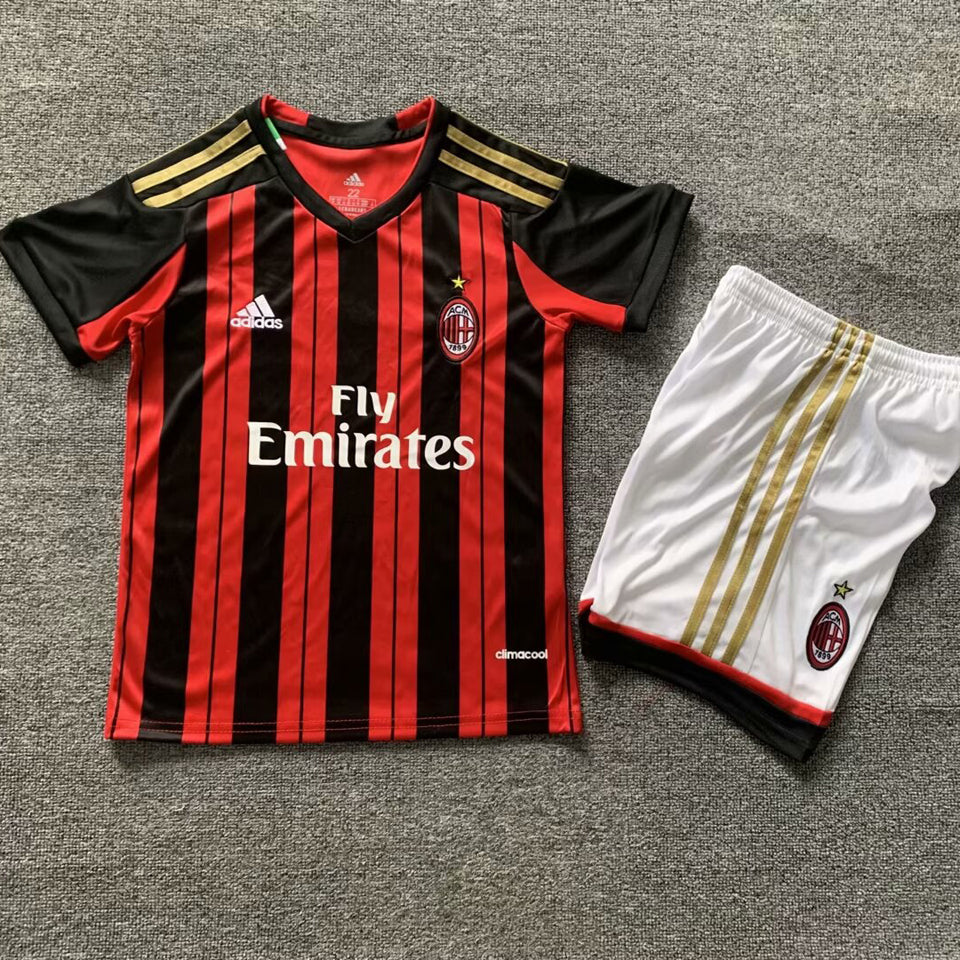 Jersey 2013/14 AC Milan Local Manga corta Niño Retro