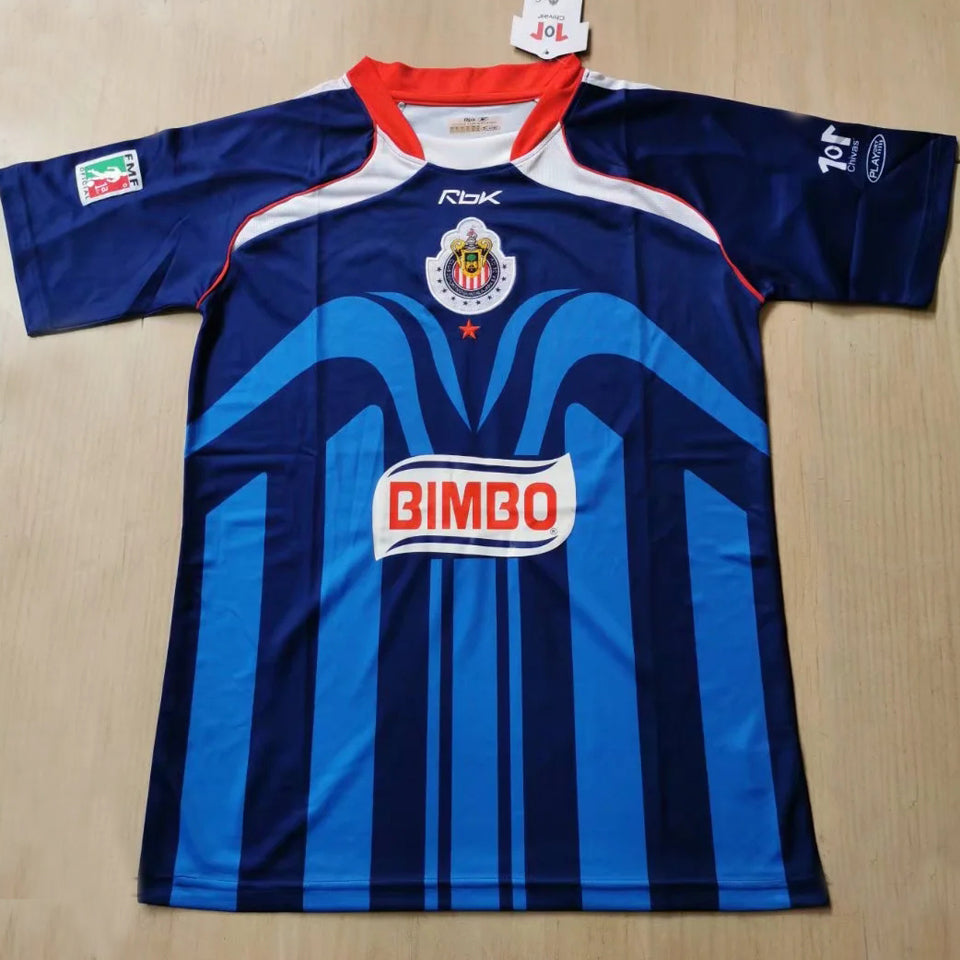 jersey 2006/07 chivas visitante manga corta versión fan retro