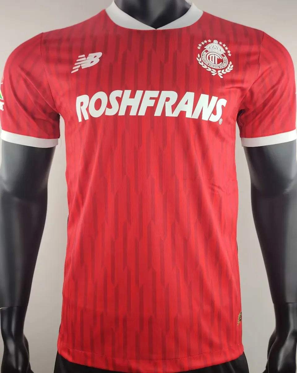 Jersey 2024/25 Deportivo Toluca Local Manga corta Versión Jugador