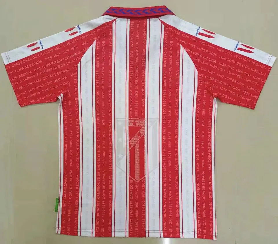 Jersey 1995/96 Atletico de Madrid Local Manga corta Versión Fan Retro