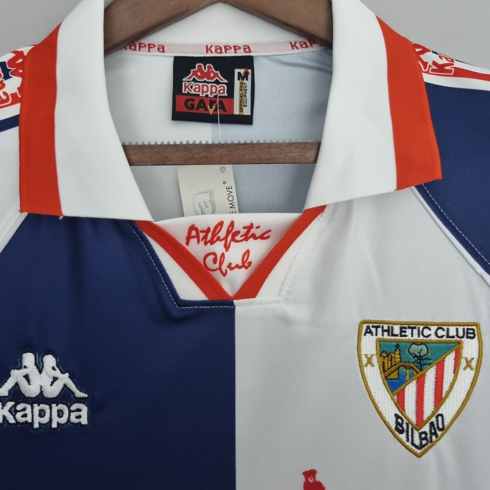 jersey 1997/98 bilbao at visitante manga corta versión fan retro