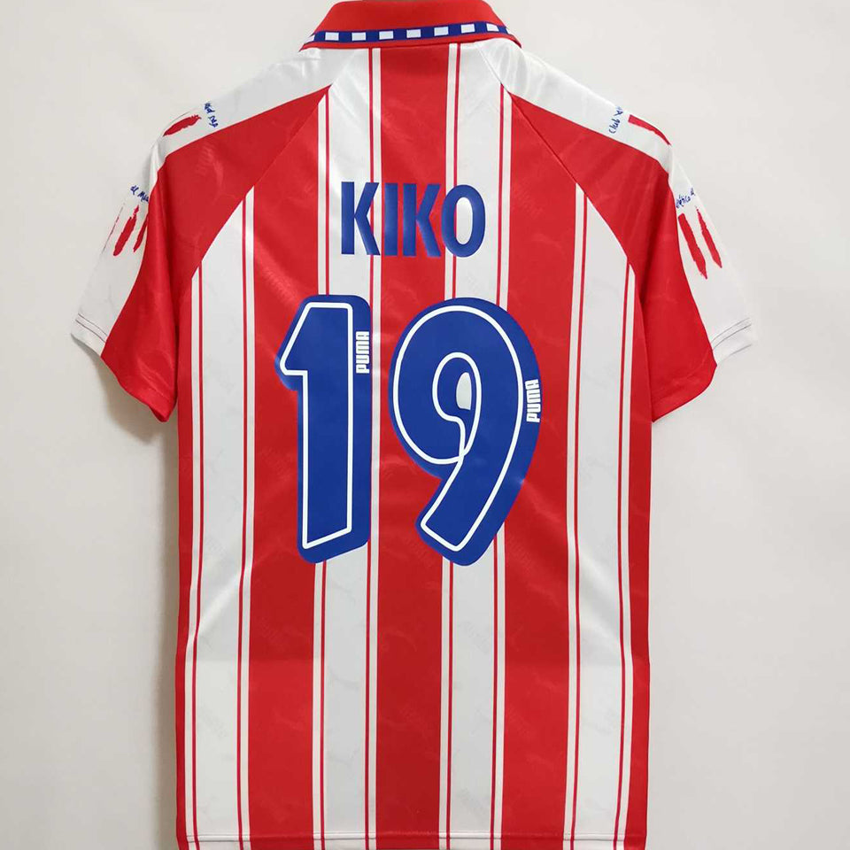 jersey 1994/95 atletico de madrid local manga corta versión fan retro