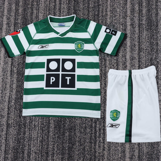 Jersey 2003/2004 Lisbon Local Manga corta Niño Retro