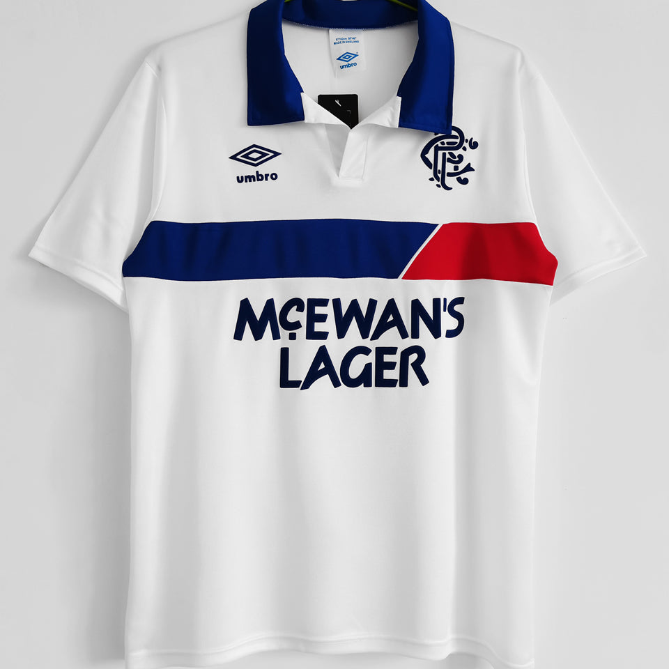 jersey 1994 rangers visitante manga corta versión fan retro