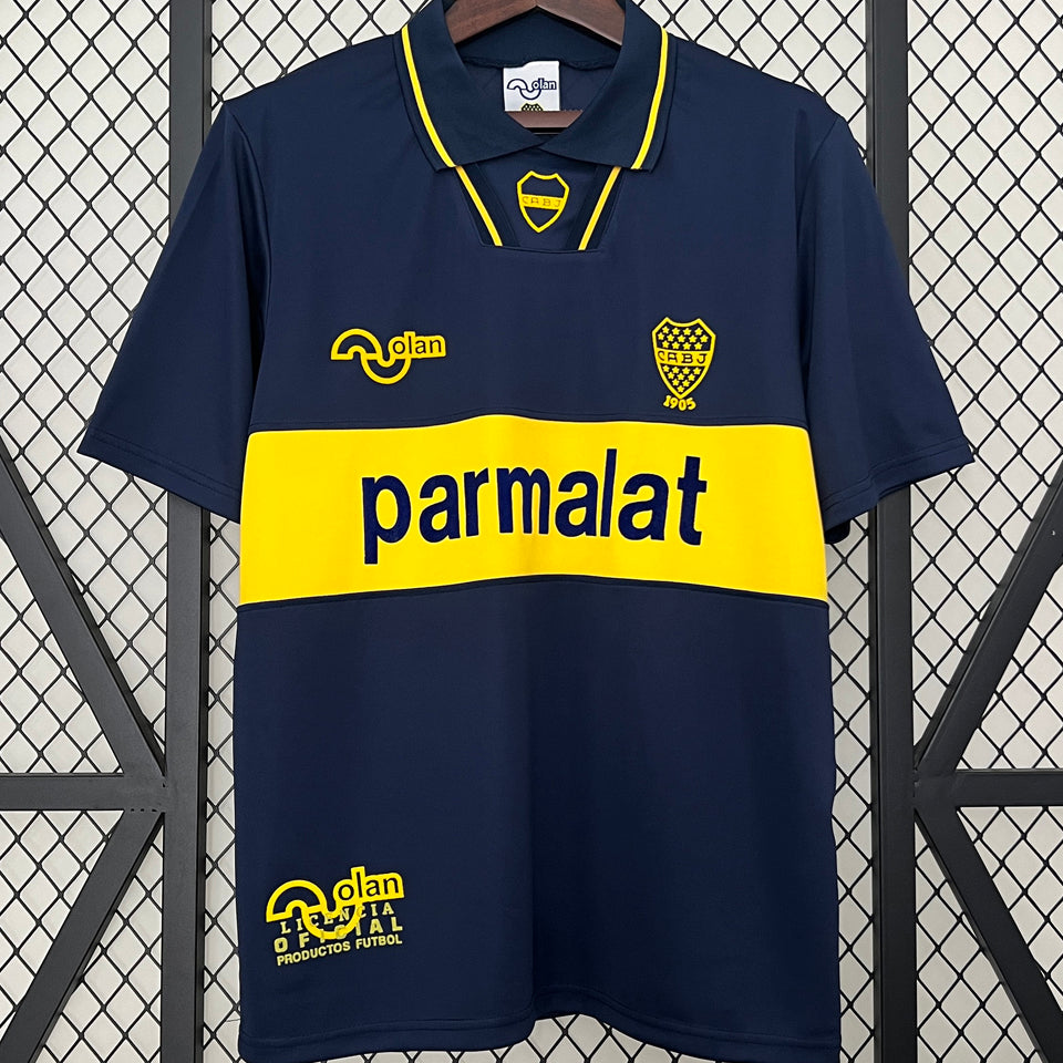jersey 1993/95 boca local manga corta versión fan retro