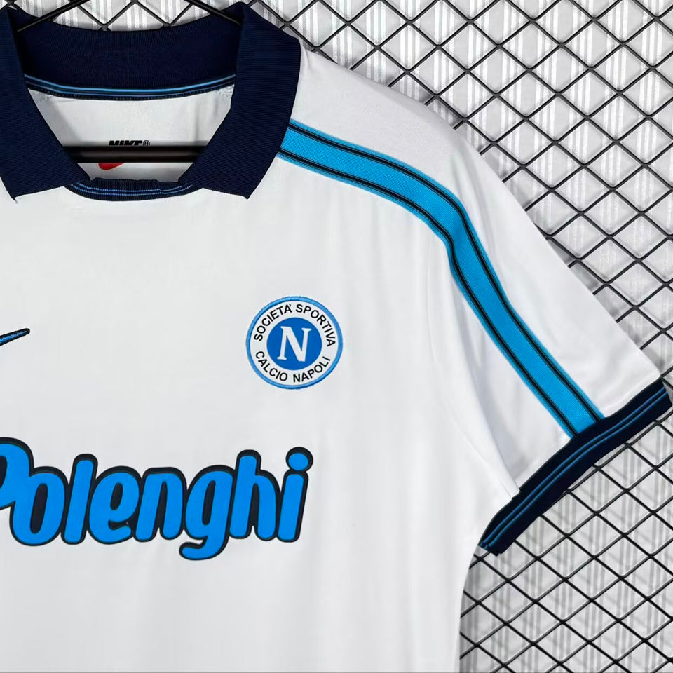 jersey 1998/1999 napoli visitante manga corta versión fan retro