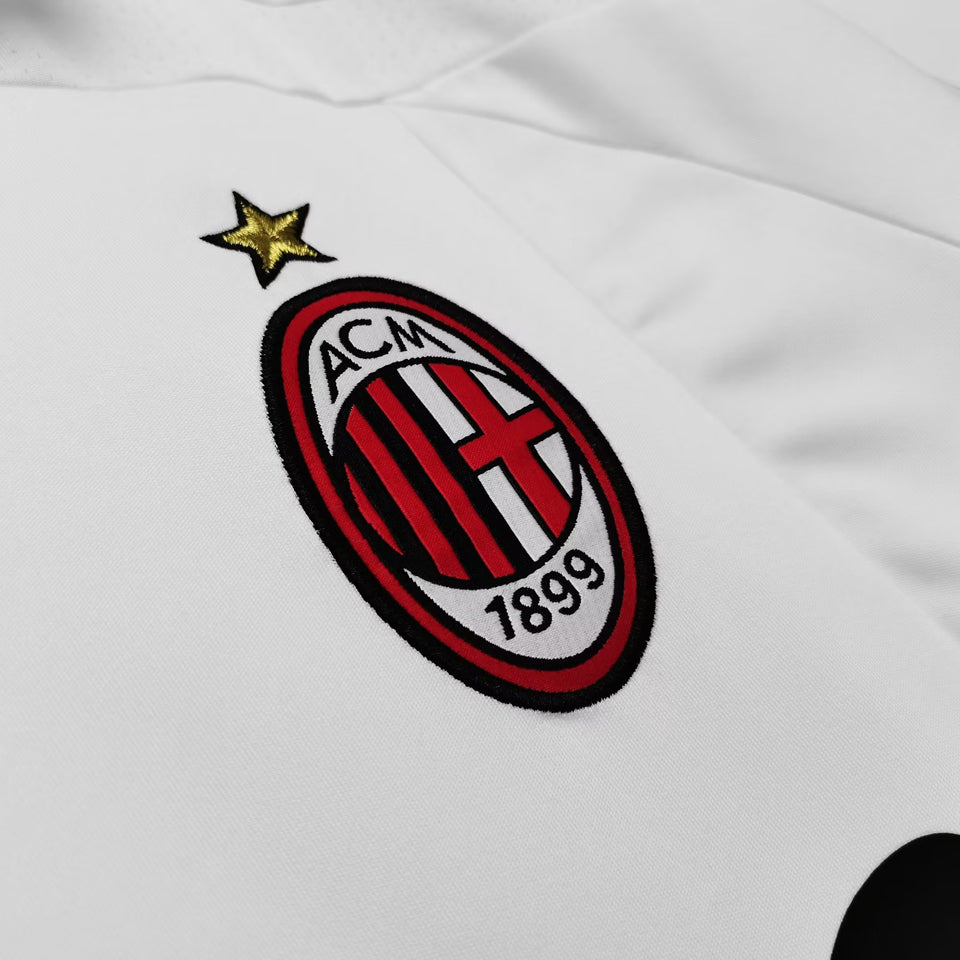 jersey 2007/08 ac milan visitante manga corta versión fan retro