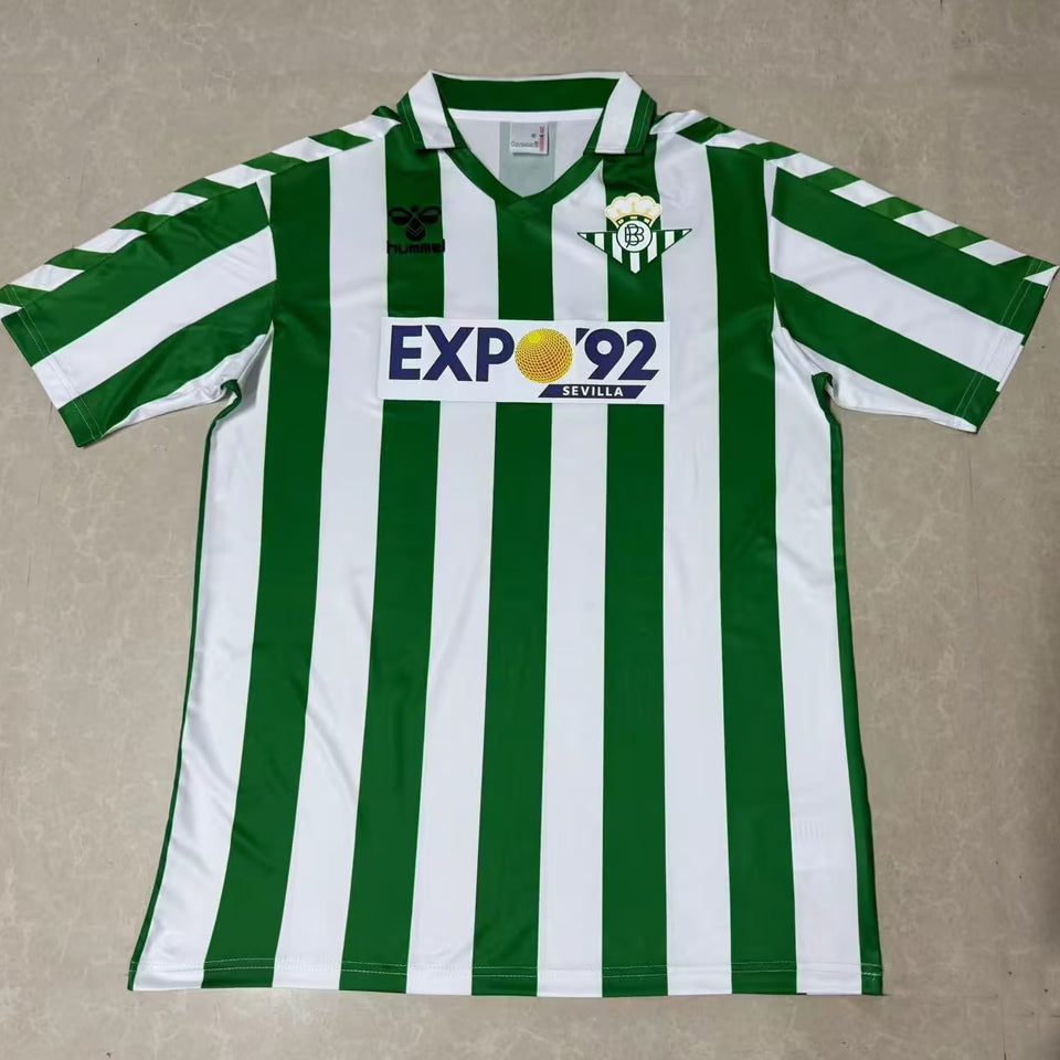 Jersey 1988/1989 R BTS Local Manga corta Versión Fan Retro