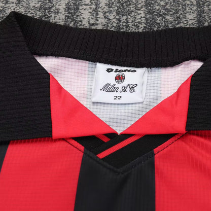 Jersey 1997/1998 AC Milan Local Manga corta Niño Retro
