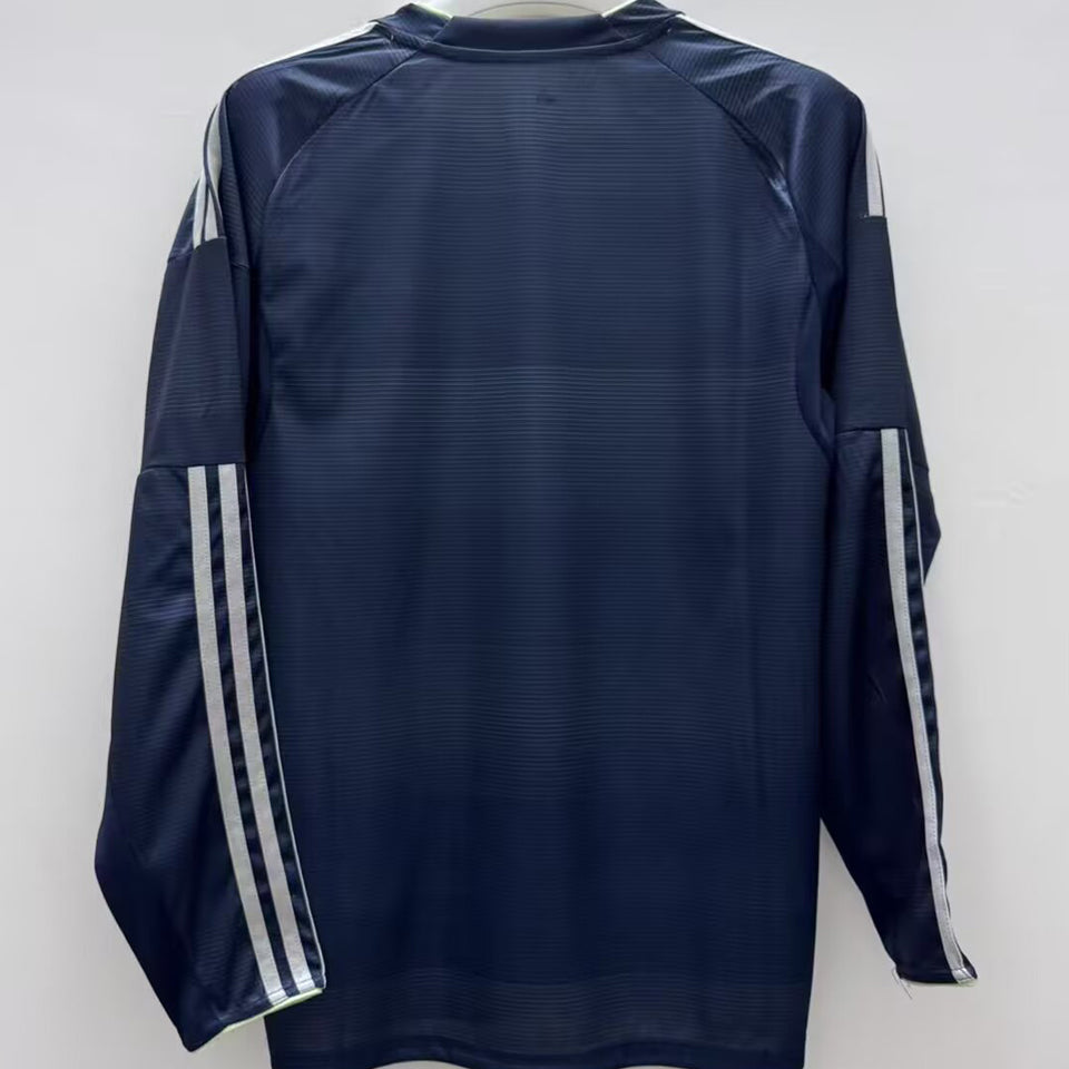 Jersey 2025/26 Real Madrid Visitante Manga larga Versión Fan