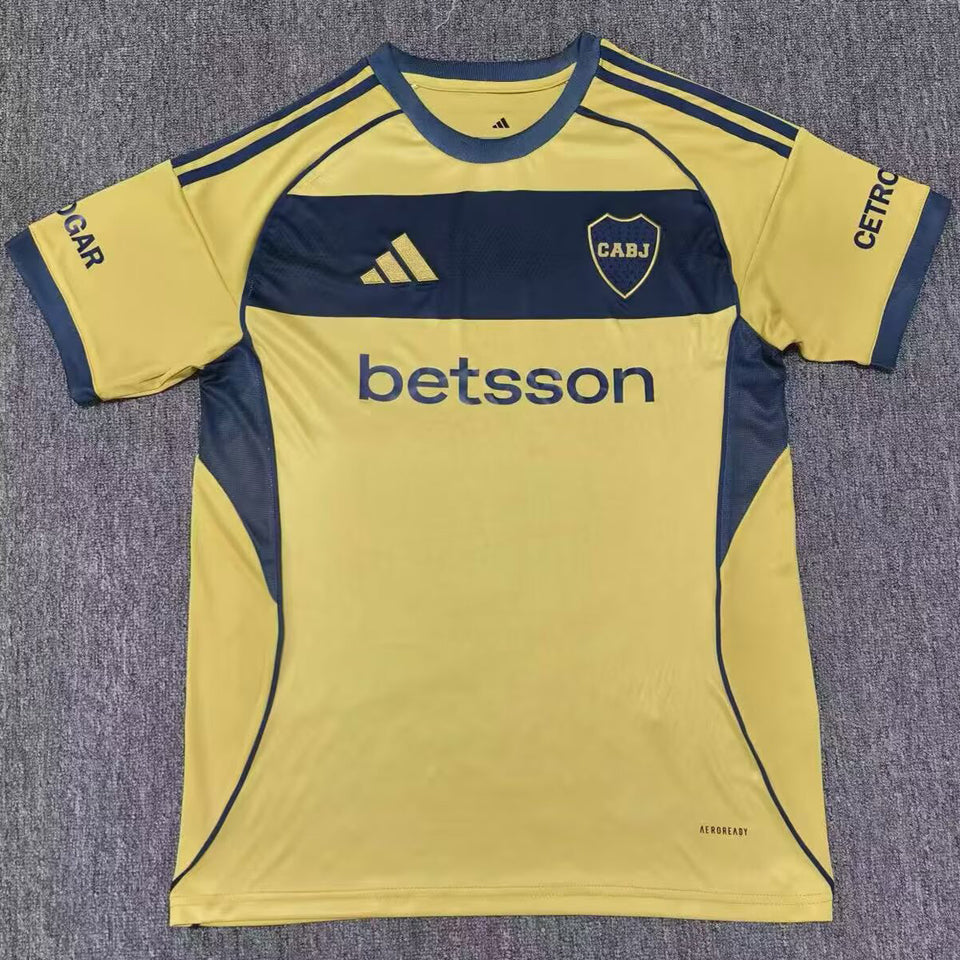 jersey 2025/26 boca visitante manga corta versión fan