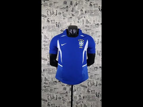 2002 Brasil Visitante Versión Fan Selecciones Retro