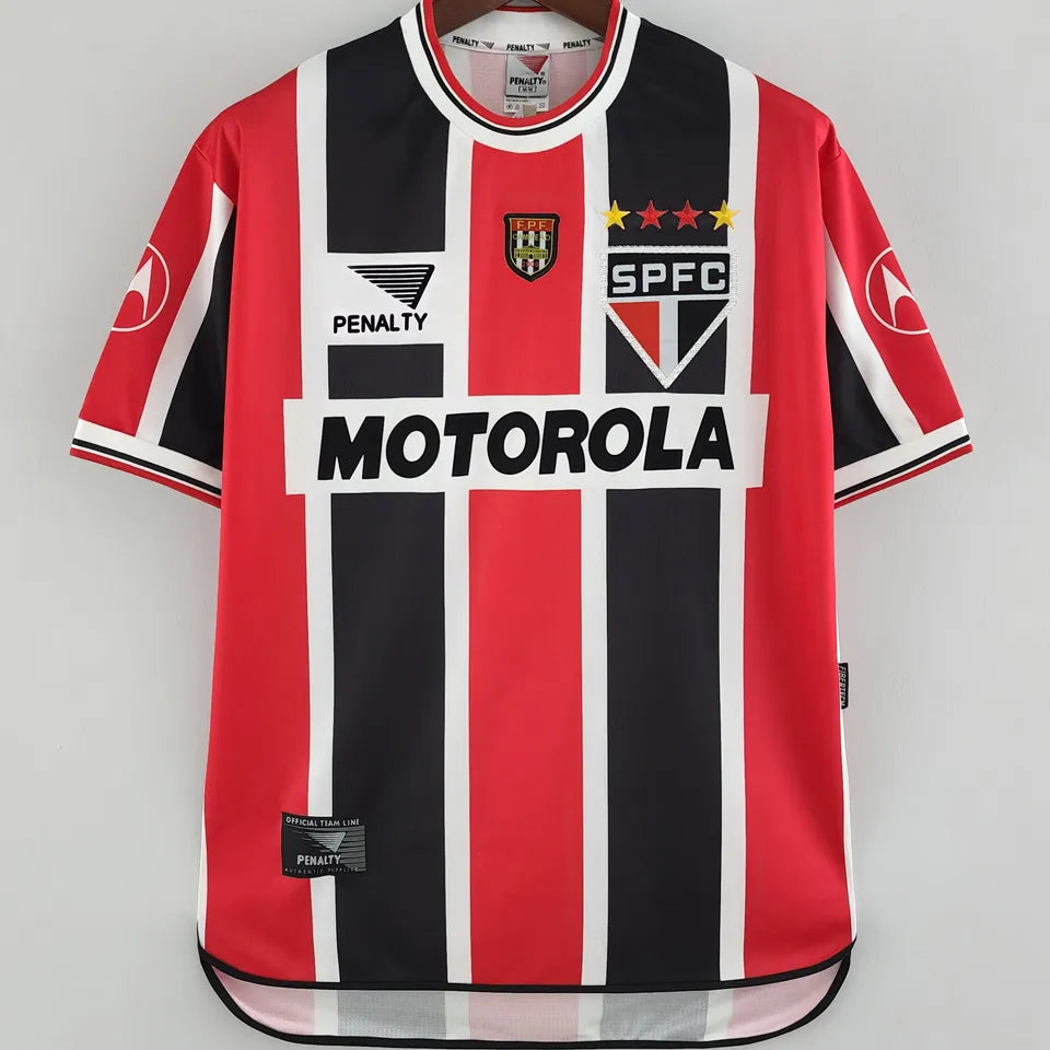 Jersey 2000 Sao Paulo Visitante Manga corta Versión Fan Retro