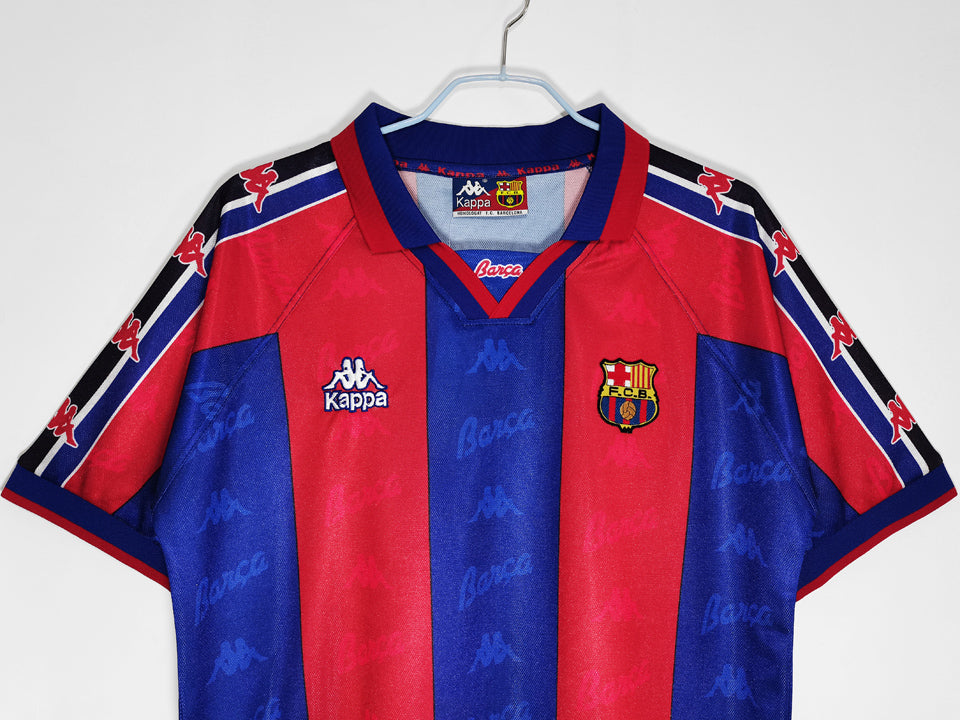 Jersey 1996/97 Barcelona Local Manga corta Versión Fan Retro