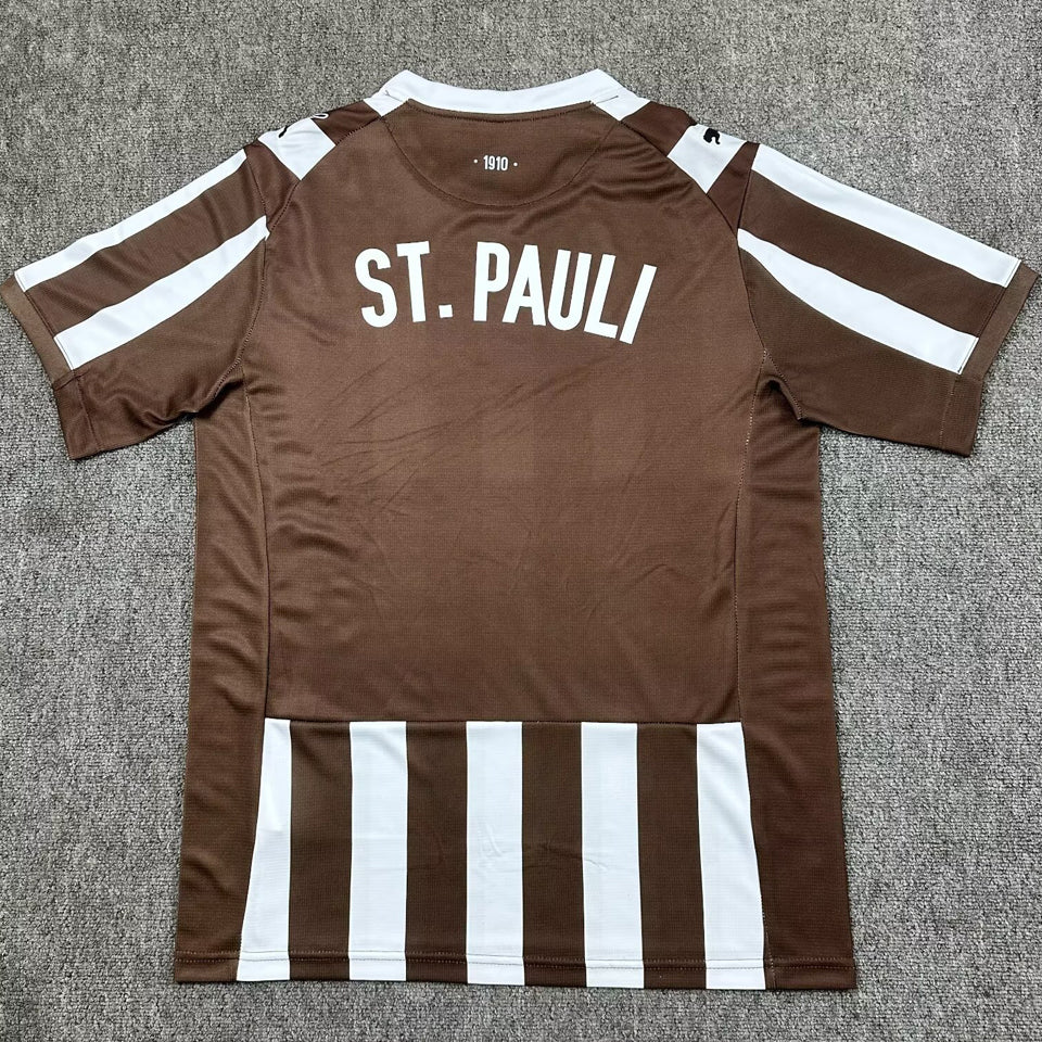 jersey 2025/26 st pauli local manga corta versión fan