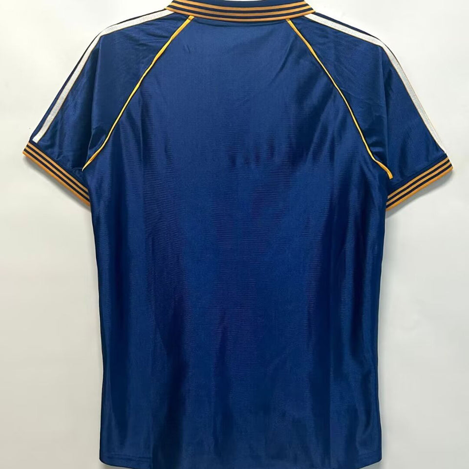 jersey 1998/2000 real madrid tercero manga corta versión fan retro